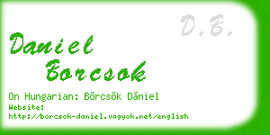 daniel borcsok business card